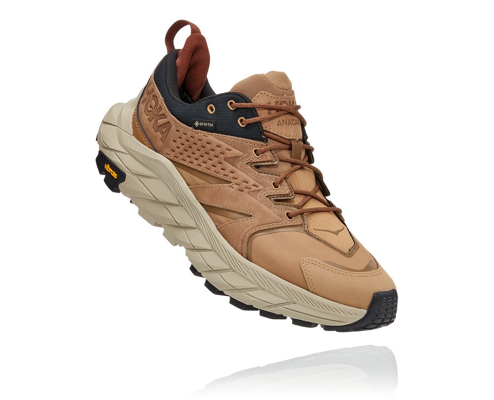 Hoka One One Anacapa Low GORE-TEX Vandringsskor Herr LjusBruna/Khaki - SE-4507291